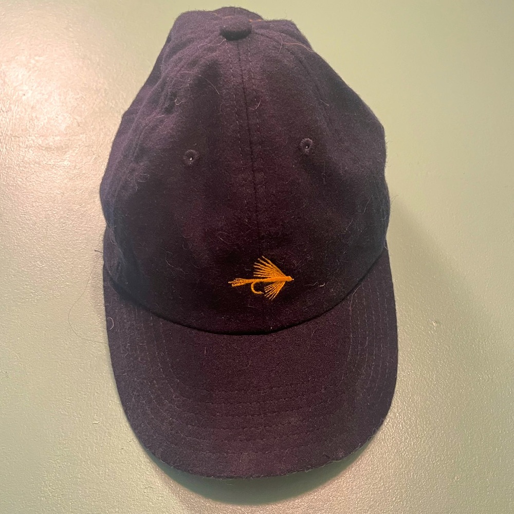 Lightweight wool Orvis fly cap